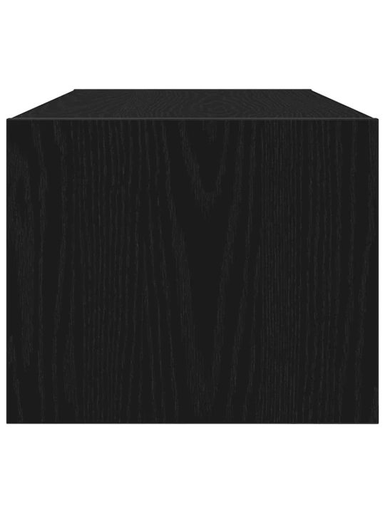 Tv skříňka černý dub 80x31x25,5 cm dřevěná konstrukce
