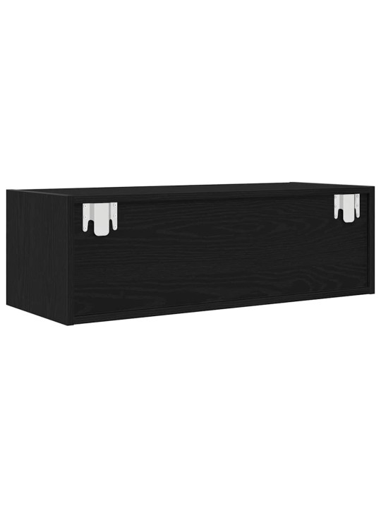 Tv skříňka černý dub 80x31x25,5 cm dřevěná konstrukce
