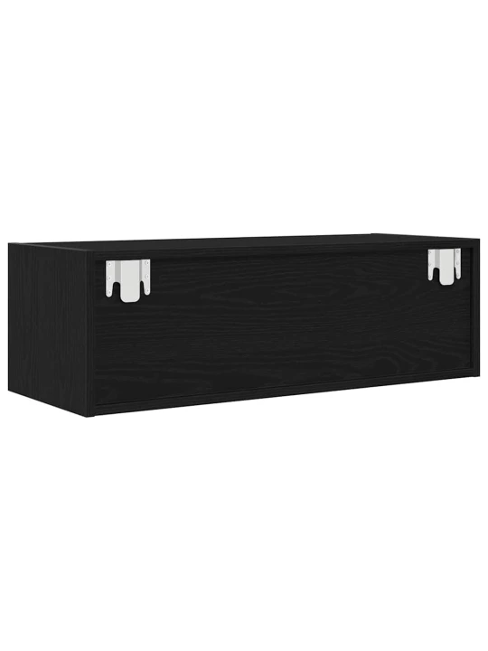 Tv skříňka černý dub 80x31x25,5 cm dřevěná konstrukce