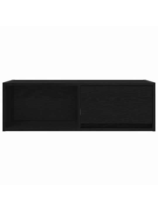 Tv skříňky 2 ks dub černý 80x31x25,5 cm dřevěné konstrukce