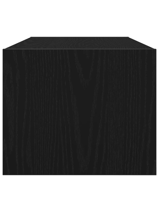 Tv skříňky 2 ks dub černý 80x31x25,5 cm dřevěné konstrukce
