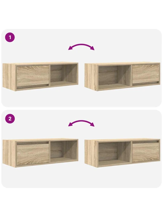 Tv skříňka dub sonoma 80x31x25,5 cm kompozitní dřevo