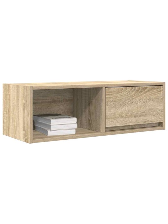 Tv skříňky 2 ks dub sonoma 80x31x25,5 cm dřevěné konstrukce