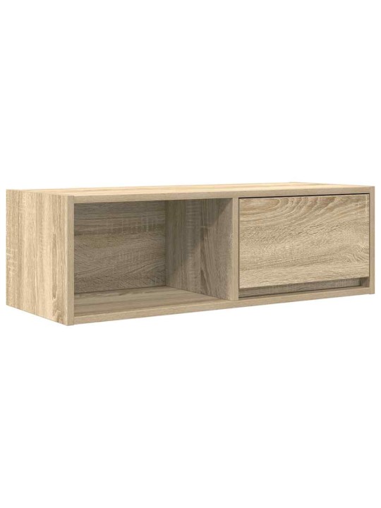 Tv skříňky 2 ks dub sonoma 80x31x25,5 cm dřevěné konstrukce