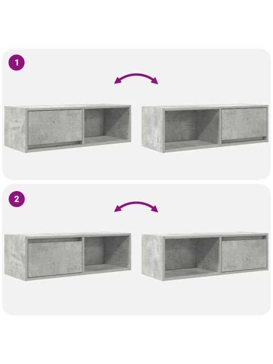 Tv skříňka betonově šedá 80x31x25,5 cm kompozitní dřevo