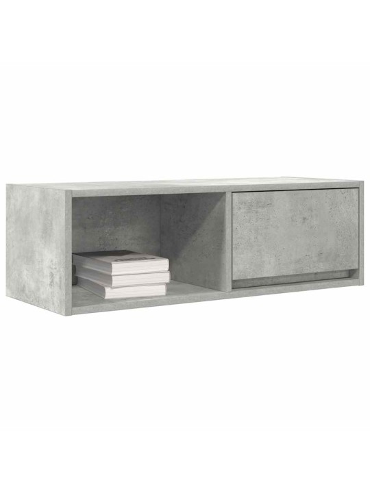 Tv skříňky 2 ks betonová šedá 80x31x25,5 cm dřevěná konstrukce