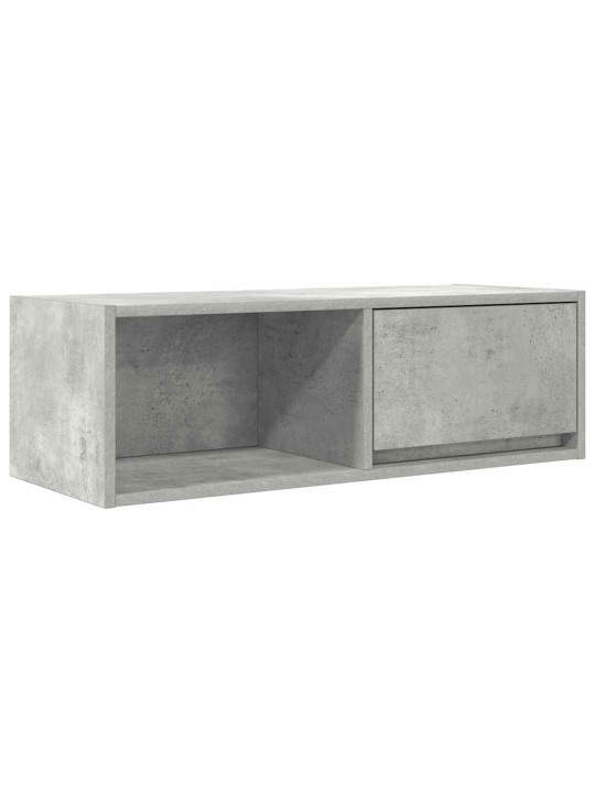 Tv skříňky 2 ks betonová šedá 80x31x25,5 cm dřevěná konstrukce
