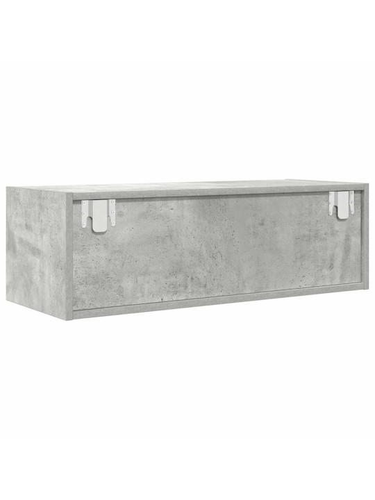 Tv skříňky 2 ks betonová šedá 80x31x25,5 cm dřevěná konstrukce
