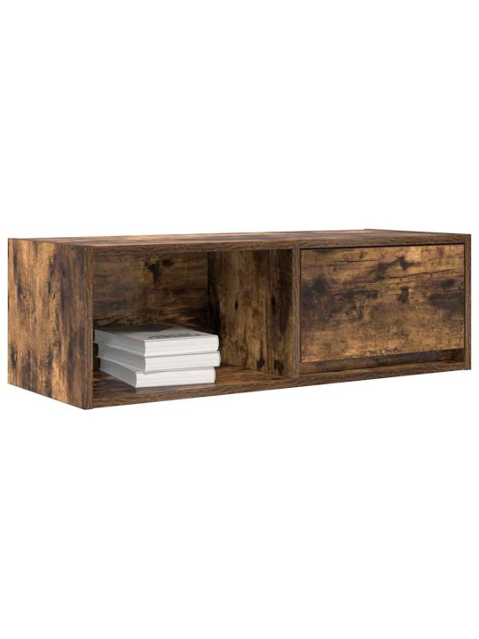 Tv skříňka kouřový 80x31x25,5 cm kompozitní dřevo