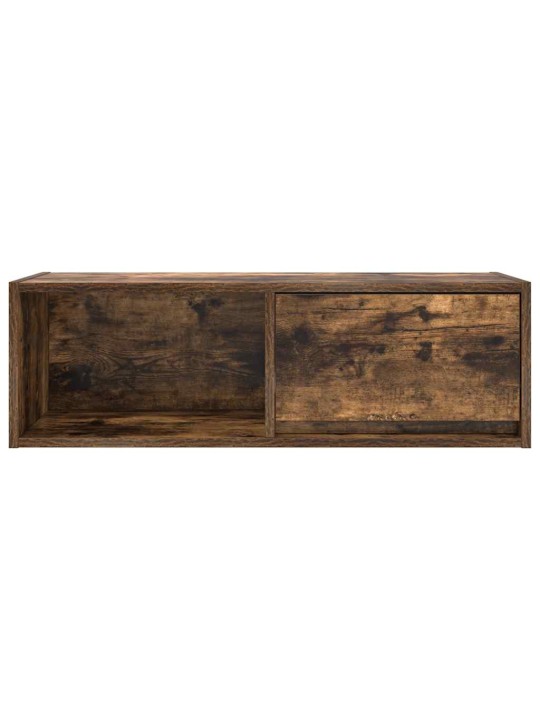 Tv skříňka kouřový 80x31x25,5 cm kompozitní dřevo