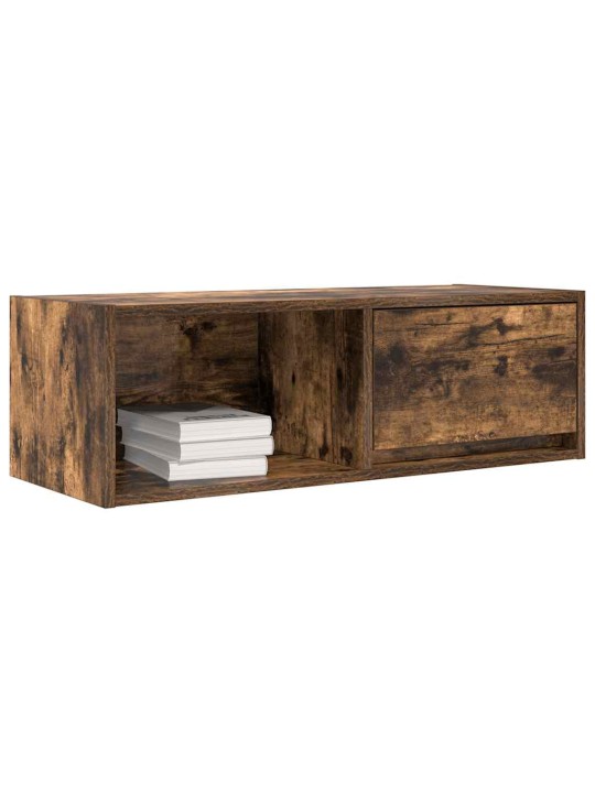 Tv skříňky 2 ks kouřový dub 80x31x25,5 cm dřevěné konstrukce