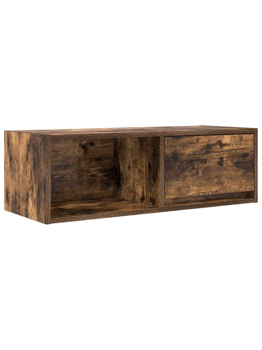 Tv skříňky 2 ks kouřový dub 80x31x25,5 cm dřevěné konstrukce