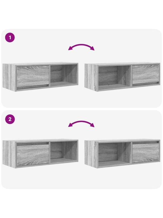 Tv skříňka šedá sonoma 80x31x25,5 cm kompozitní dřevo