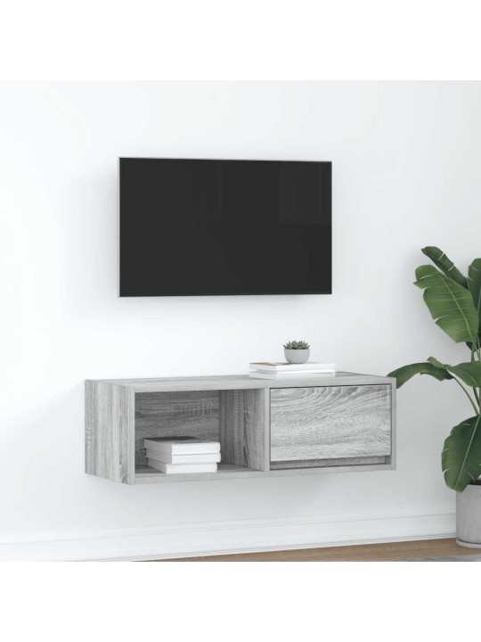 Tv skříňka šedá sonoma 80x31x25,5 cm kompozitní dřevo