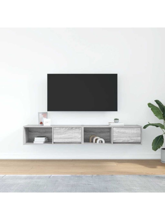 Tv skříňka šedá sonoma 80x31x25,5 cm kompozitní dřevo