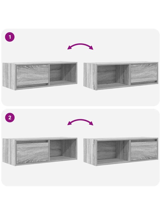 Tv skříňka šedá sonoma 80x31x25,5 cm kompozitní dřevo