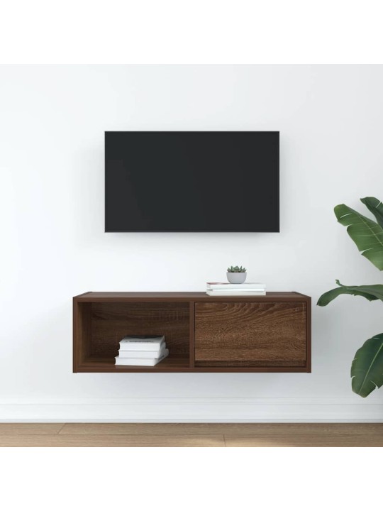 Tv skříňka hnědý dub 80x31x25,5 cm kompozitní dřevo