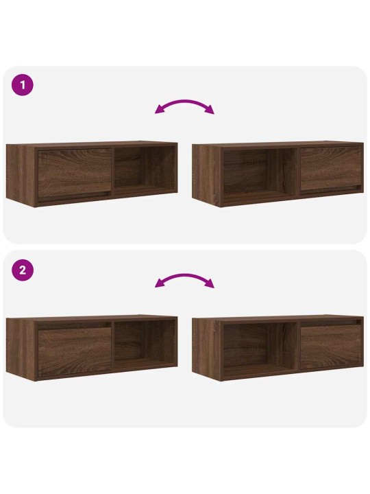 Tv skříňka hnědý dub 80x31x25,5 cm kompozitní dřevo