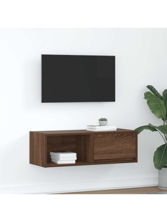 Tv skříňka hnědý dub 80x31x25,5 cm kompozitní dřevo