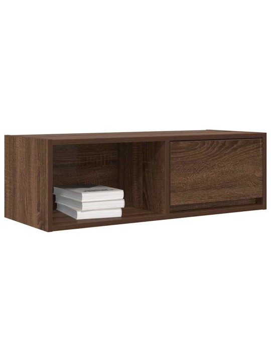 Tv skříňky 2 ks hnědý dub 80x31x25,5 cm dřevěná konstrukce