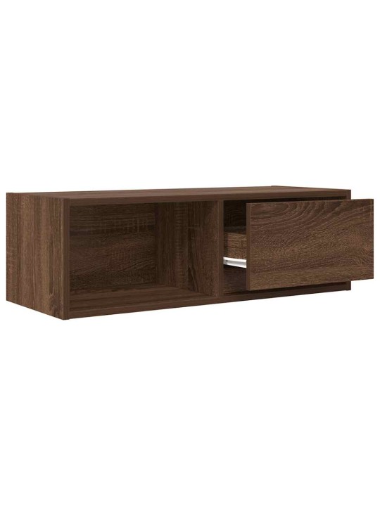 Tv skříňky 2 ks hnědý dub 80x31x25,5 cm dřevěná konstrukce