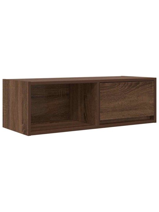 Tv skříňky 2 ks hnědý dub 80x31x25,5 cm dřevěná konstrukce
