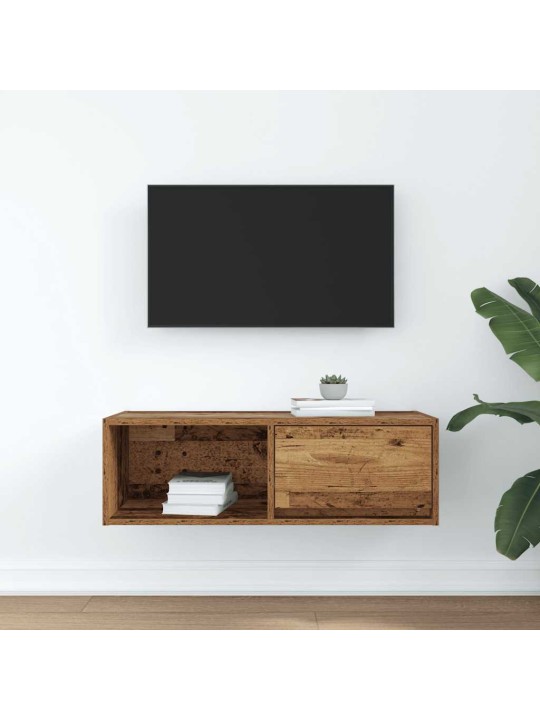 Tv skříňka starého dřeva 80x31x25,5 cm kompozitní dřevo