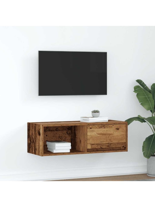 Tv skříňka starého dřeva 80x31x25,5 cm kompozitní dřevo