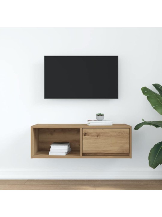 Tv skříňka dub artisan 80x31x25,5 cm kompozitní dřevo