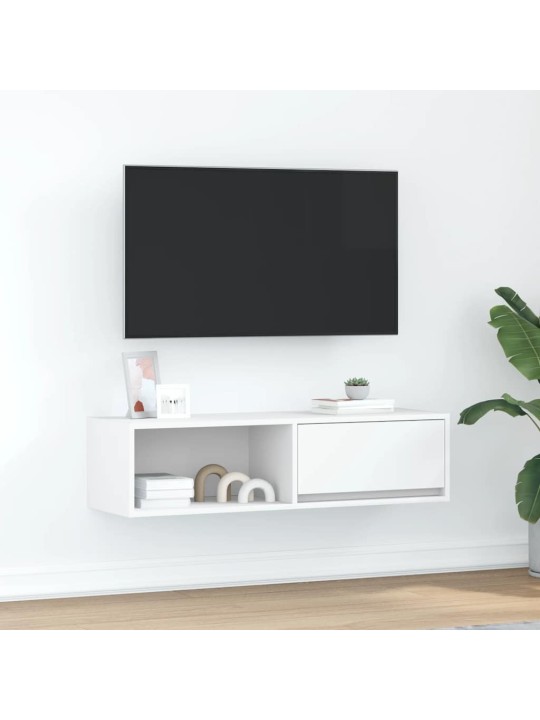 Tv skříňka bílá 100x31x25,5 cm kompozitní dřevo