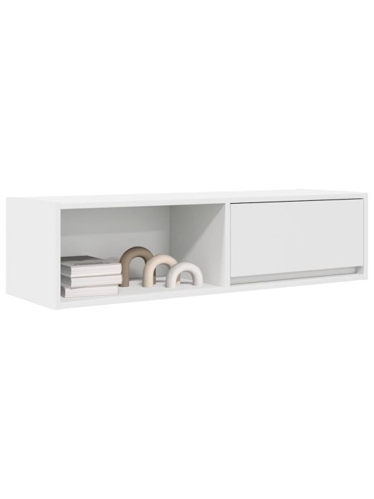 Tv skříňky 2 ks bílá 100x31x25,5 cm dřevěná konstrukce