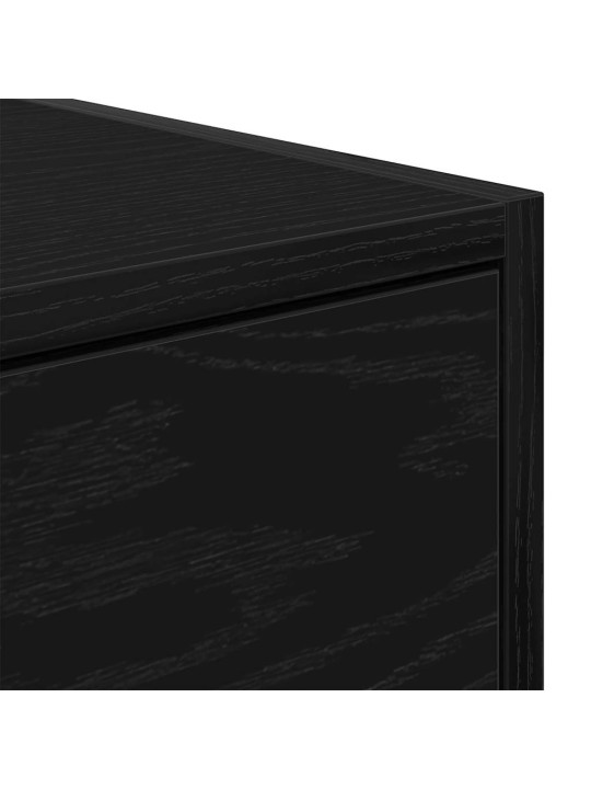 Tv skříňka černý dub 100x31x25,5 cm dřevěná konstrukce