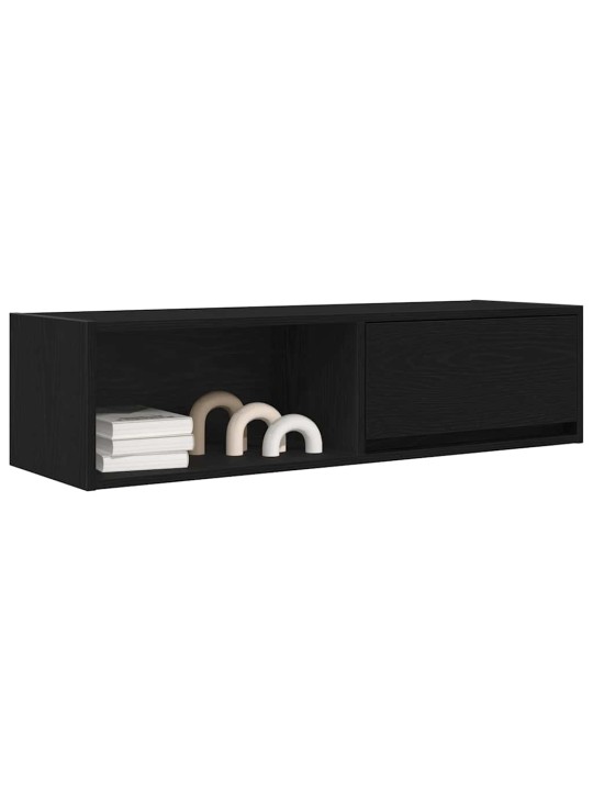 Tv skříňky 2 ks dub černý 100x31x25,5 cm dřevěné konstrukce