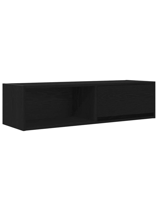 Tv skříňky 2 ks dub černý 100x31x25,5 cm dřevěné konstrukce