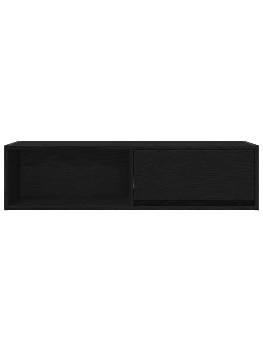 Tv skříňky 2 ks dub černý 100x31x25,5 cm dřevěné konstrukce