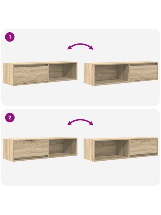 Tv skříňka dub sonoma 100x31x25,5 cm kompozitní dřevo