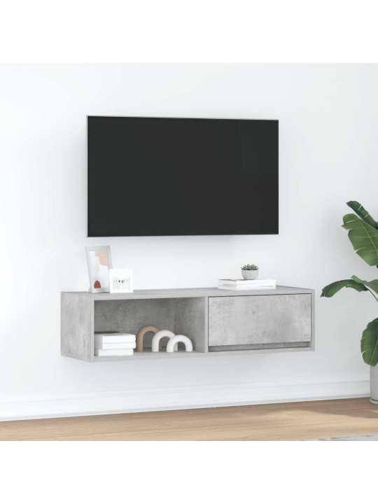 Tv skříňka betonově šedá 100x31x25,5 cm kompozitní dřevo