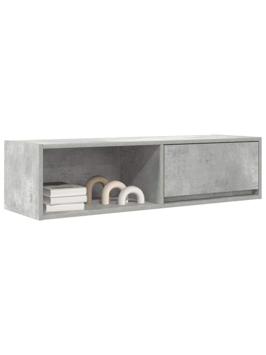 Tv skříňky 2 ks betonová šedá 100x31x25,5 cm dřevěná konstrukce