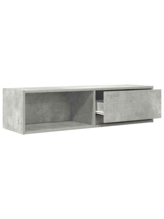 Tv skříňky 2 ks betonová šedá 100x31x25,5 cm dřevěná konstrukce