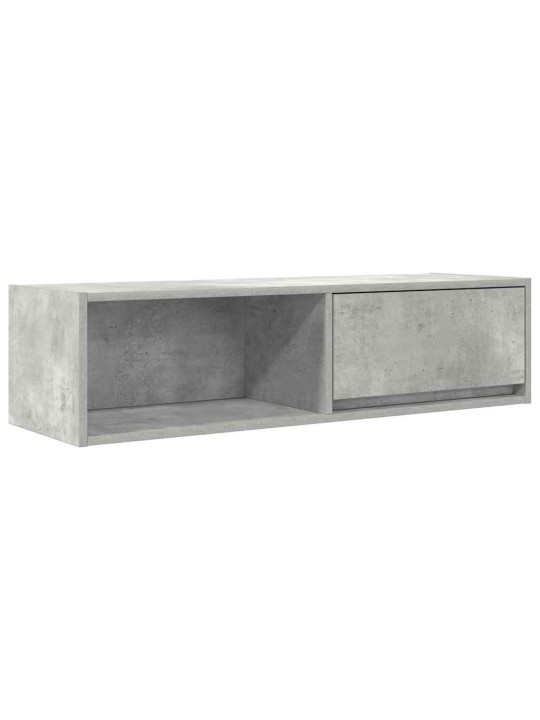 Tv skříňky 2 ks betonová šedá 100x31x25,5 cm dřevěná konstrukce
