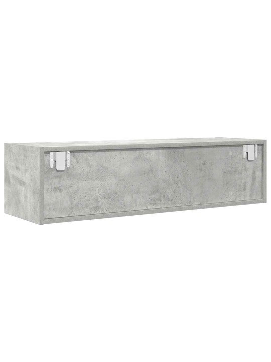 Tv skříňky 2 ks betonová šedá 100x31x25,5 cm dřevěná konstrukce
