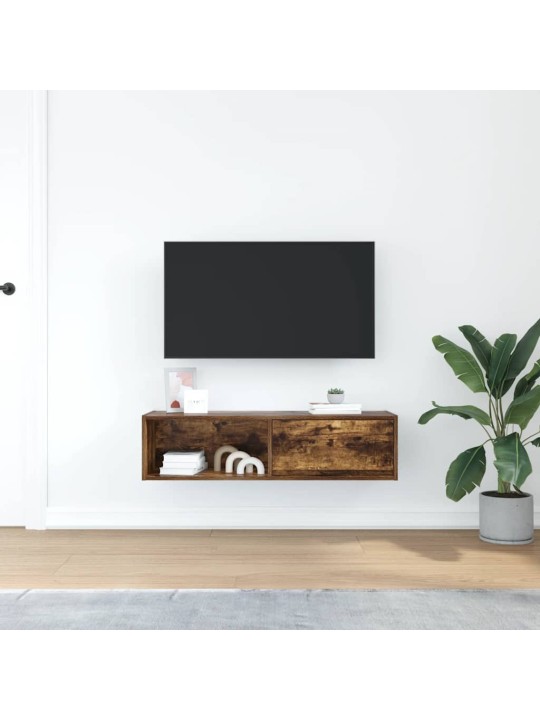 Tv skříňka kouřový dub 100x31x25,5 cm kompozitní dřevo