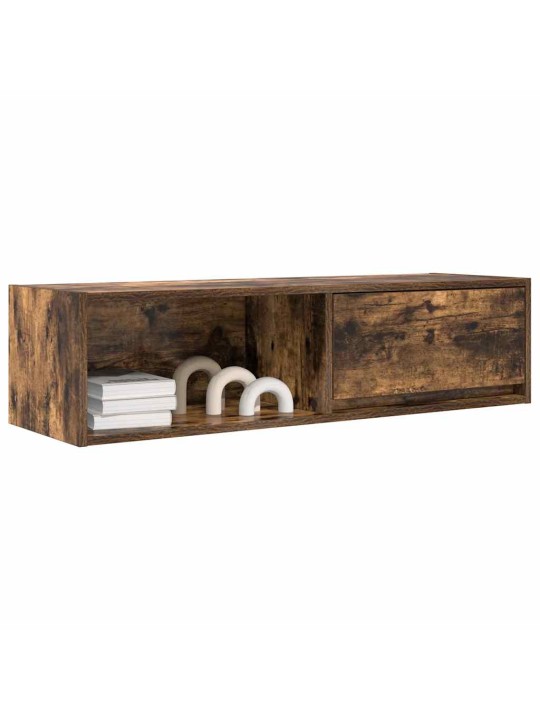 Tv skříňka kouřový dub 100x31x25,5 cm kompozitní dřevo