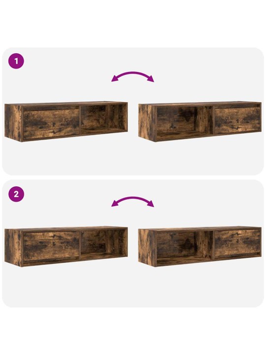 Tv skříňka kouřový dub 100x31x25,5 cm kompozitní dřevo