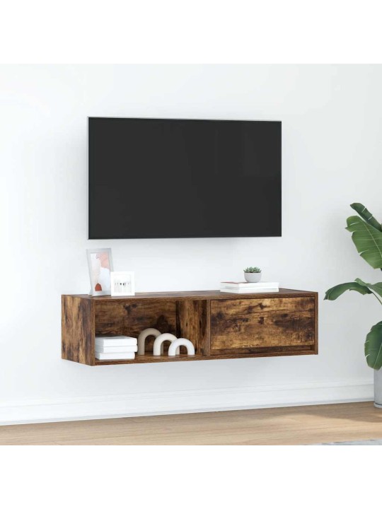 Tv skříňka kouřový dub 100x31x25,5 cm kompozitní dřevo