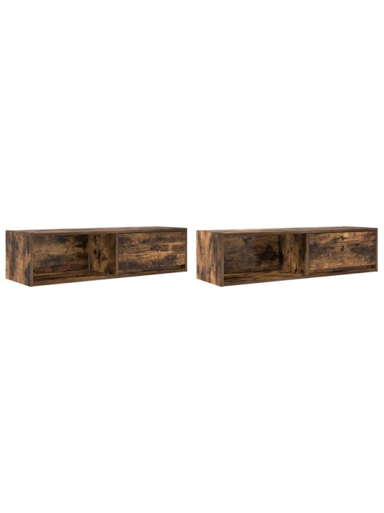 Tv skříňky 2 ks kouřový dub 100x31x25,5 cm kompozitní dřevo