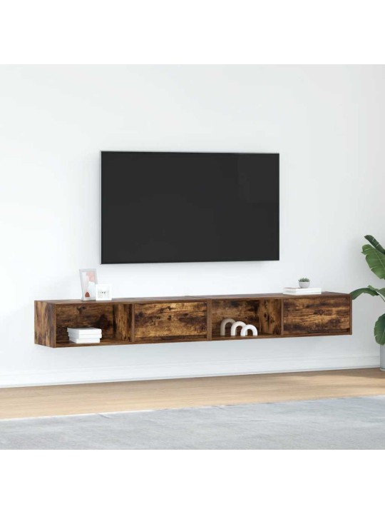Tv skříňky 2 ks kouřový dub 100x31x25,5 cm kompozitní dřevo