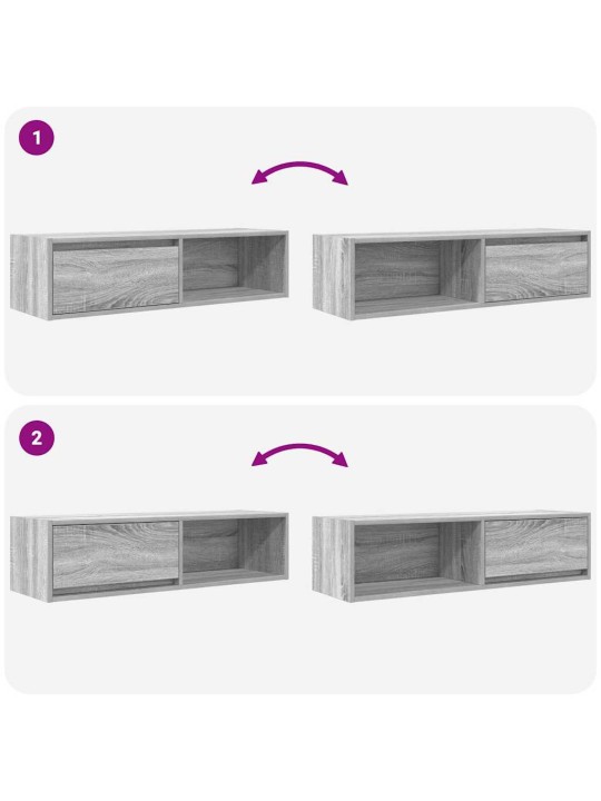 Tv skříňka šedá sonoma 100x31x25,5 cm kompozitní dřevo