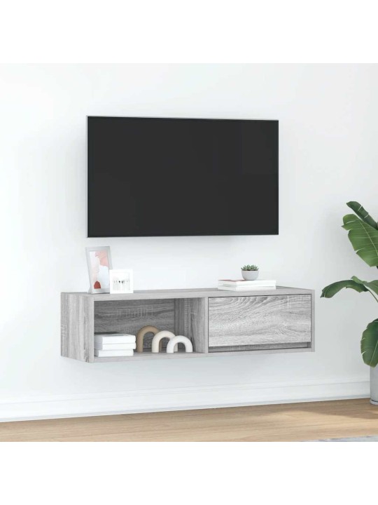 Tv skříňka šedá sonoma 100x31x25,5 cm kompozitní dřevo