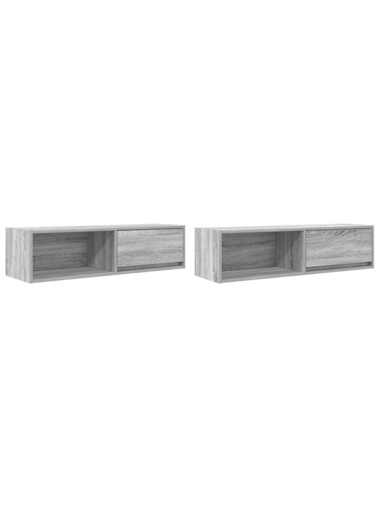 Tv skříňky 2 ks šedé sonoma 100x31x25,5 cm kompozitní dřevo